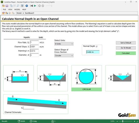 open channel depth calculator